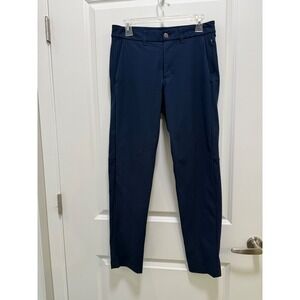 Lululemon Commission Slim Fit Pants Navy Blue Men 30x29 Technical Chino Trousers